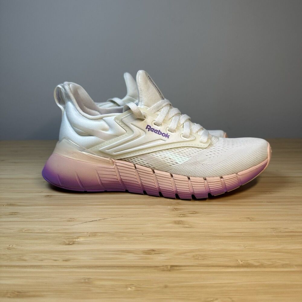 Reebok Nano Gym Chalk Washed Clay Digital Purple White Sneaker Women 6 Sporty